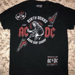Dirty Deeds AC DC shirt.